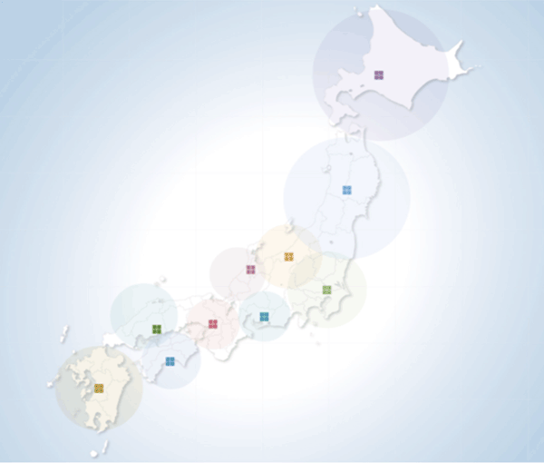 押入れ産業拠点地図